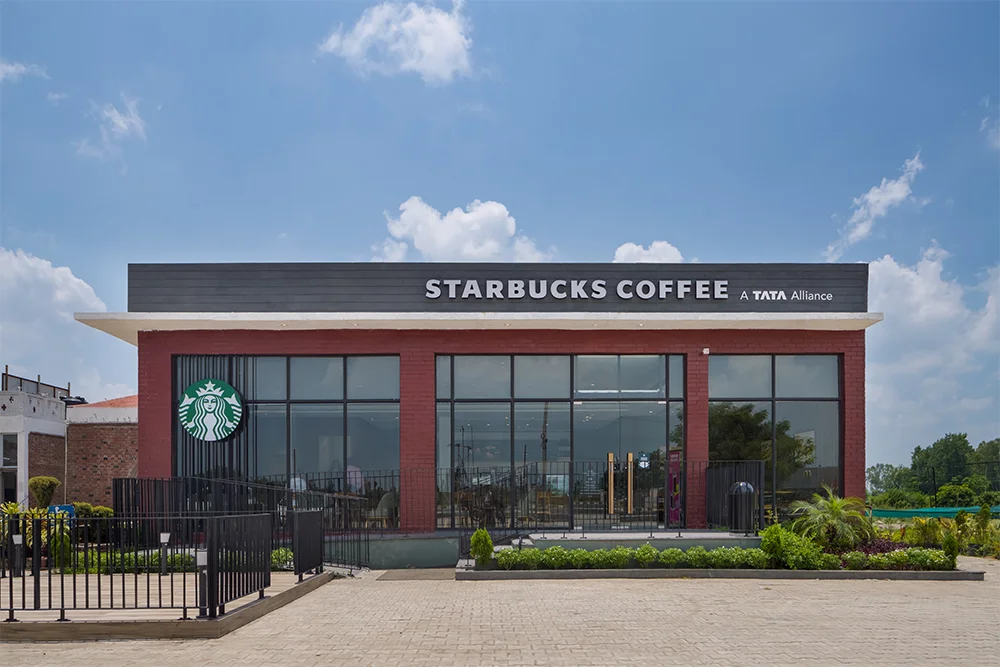 Cement wood board used for Starbucks store | Everest Industries