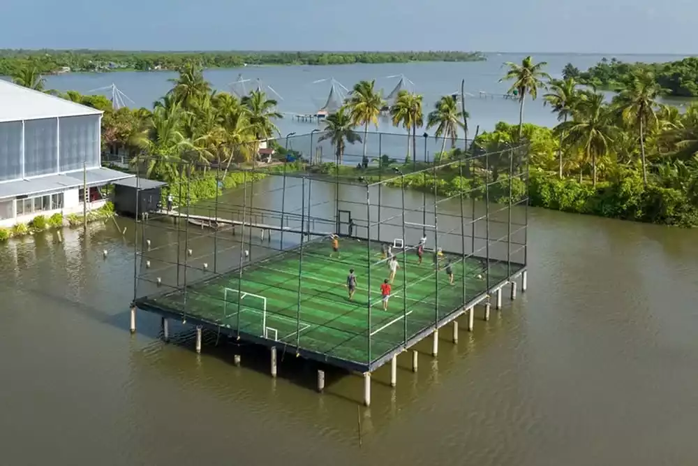 HD board used for floating football ground | Everest Industries